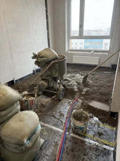 полусухая стяжка Стяжка с шумоизоляцией